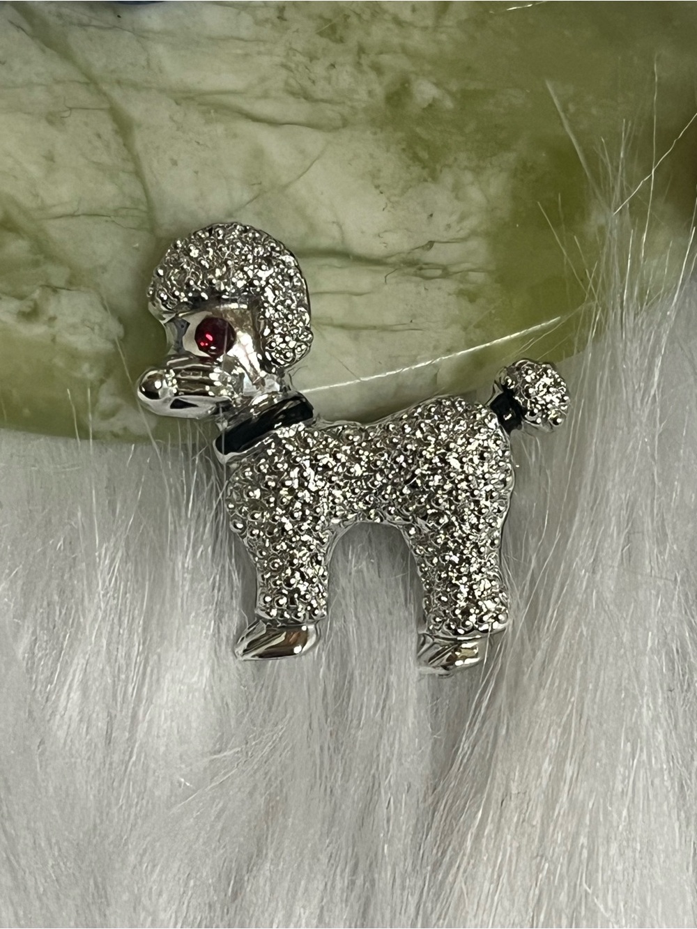 FREE WITH PURCHASE Poodle Brooch
